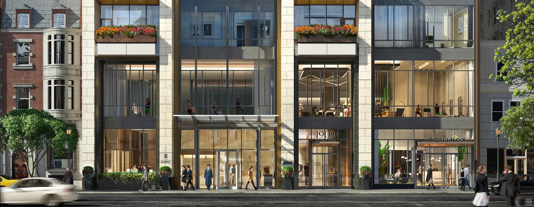 rendering of Walnut Street Entrance